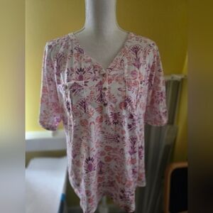 Croft & Barrow Floral Blouse